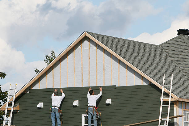 Professional Storm Damage Siding Repair technician working in Hannastown, PA